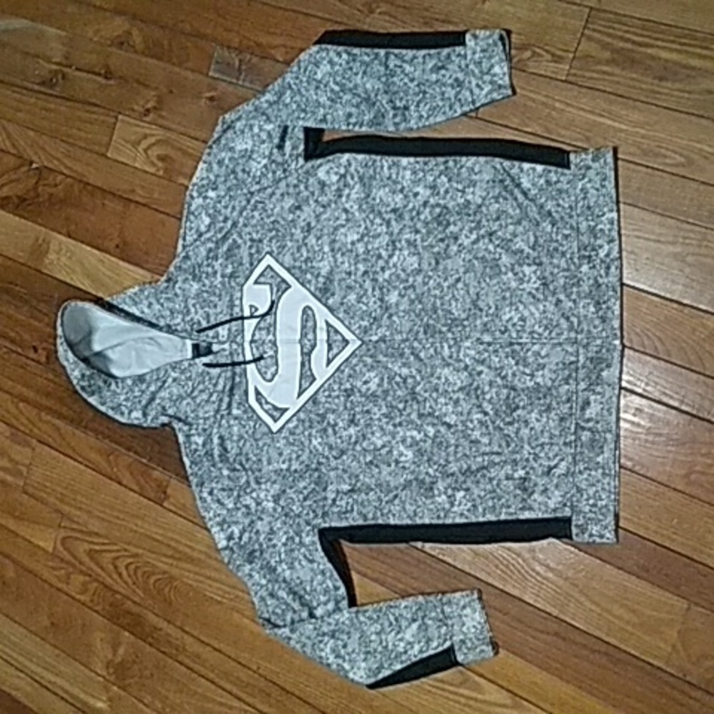 DC Comics Black and Gray Superman Zip-Up Jacket.